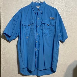 Columbia Men’s Mint PFG Button Up Size Medium